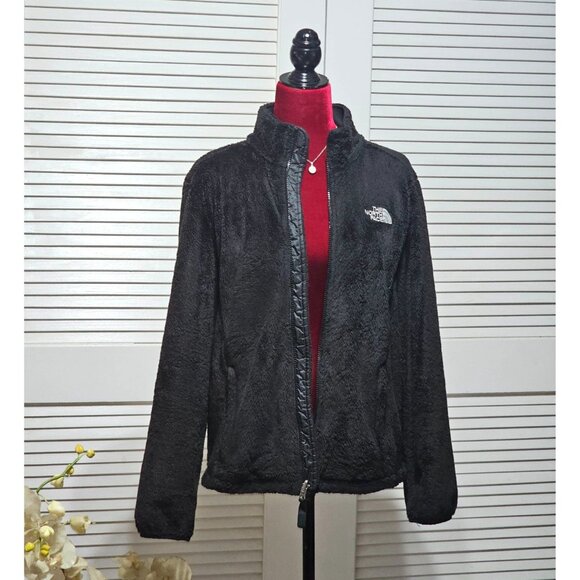 The North Face Women's Black Osito 2 Fleece Jacket Logo Size Medium  2881 - Picture 5 of 13